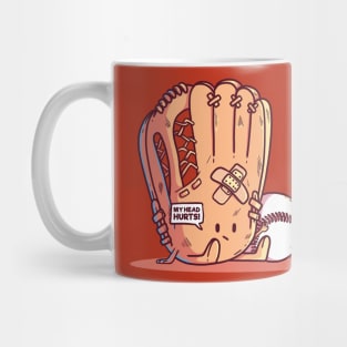 Funny Cartoon Baseball Glove Mug